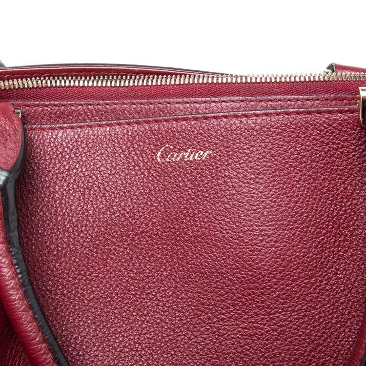 مملوكة مسبقًا Cartier Red Leather C de Cartier Bag