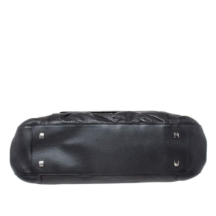 Pre Owned Cartier Black Leather La Dona Shoulder Bag