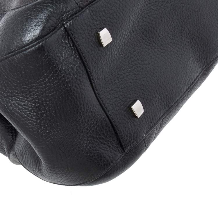 Pre Owned Cartier Black Leather La Dona Shoulder Bag