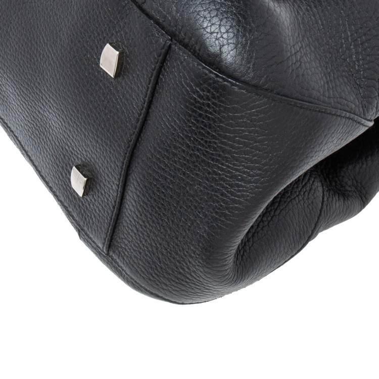 Pre Owned Cartier Black Leather La Dona Shoulder Bag