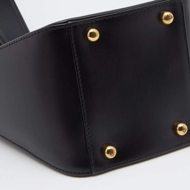 Pre Owned Cartier Black Leather Panthere Bucket Bag