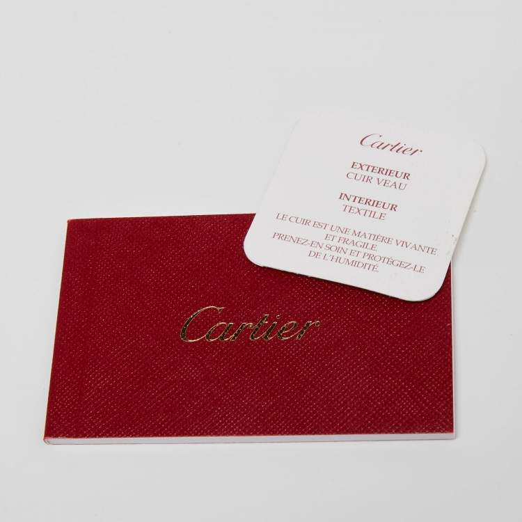 Pre Owned Cartier Red Black Patent Leather Marcello de Cartier Bag