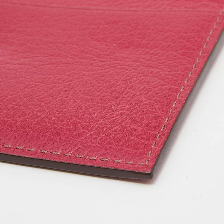 Pre Owned Cartier Pink Leather Les Must De Cartier Card Holder