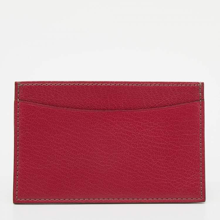 Pre Owned Cartier Pink Leather Les Must De Cartier Card Holder