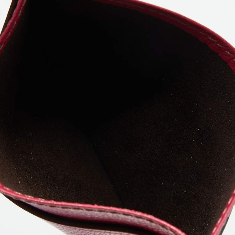 Pre Owned Cartier Pink Leather Les Must De Cartier Card Holder