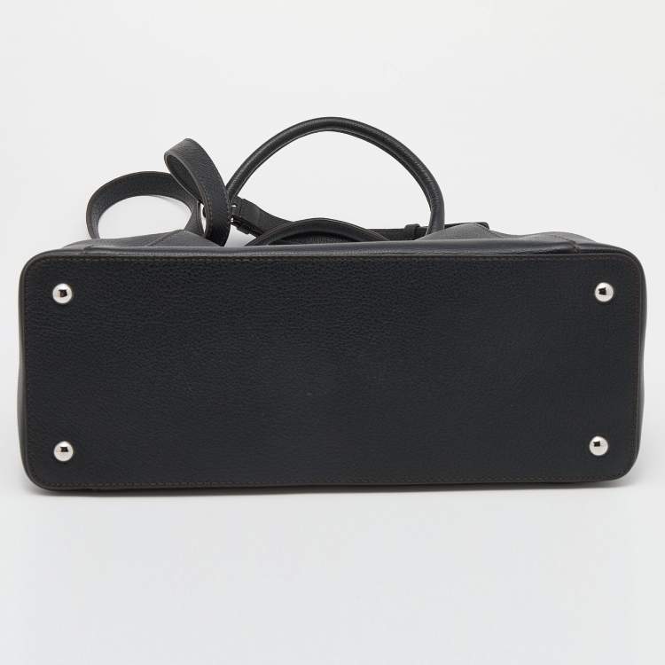 مملوكة مسبقًا Cartier Black Leather C De Cartier Tote