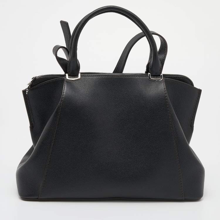 مملوكة مسبقًا Cartier Black Leather C De Cartier Tote