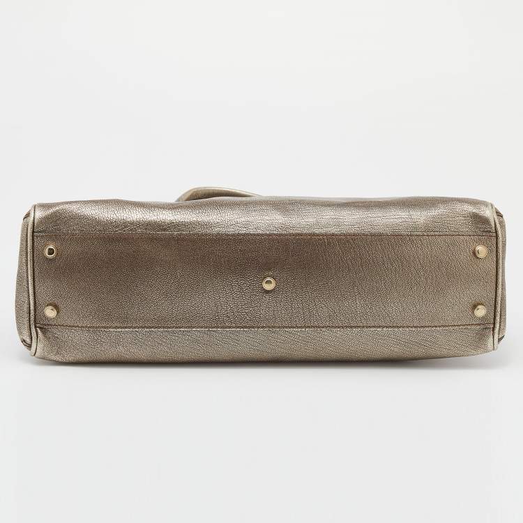 مملوكة مسبقًا Cartier Metallic Gold Leather Marcello de Cartier Shoulder Bag