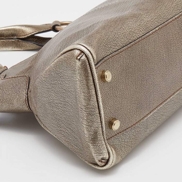 مملوكة مسبقًا Cartier Metallic Gold Leather Marcello de Cartier Shoulder Bag