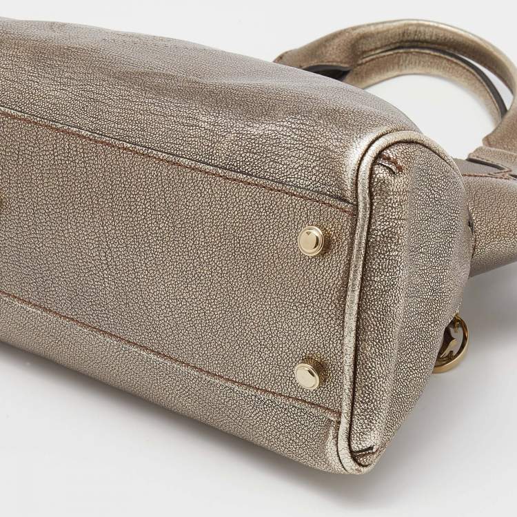 مملوكة مسبقًا Cartier Metallic Gold Leather Marcello de Cartier Shoulder Bag