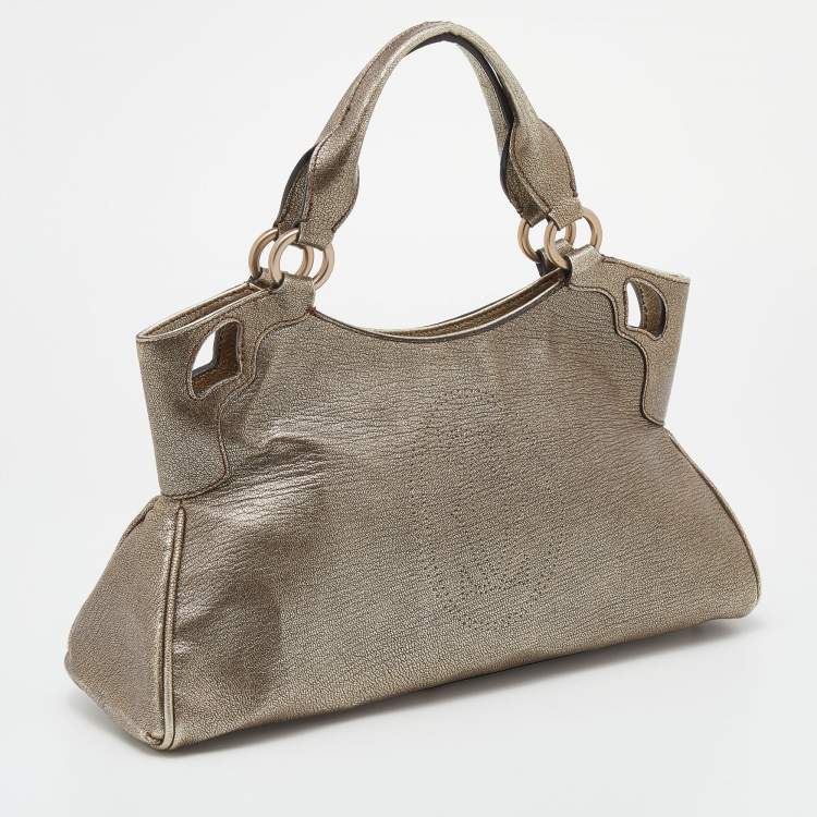 مملوكة مسبقًا Cartier Metallic Gold Leather Marcello de Cartier Shoulder Bag