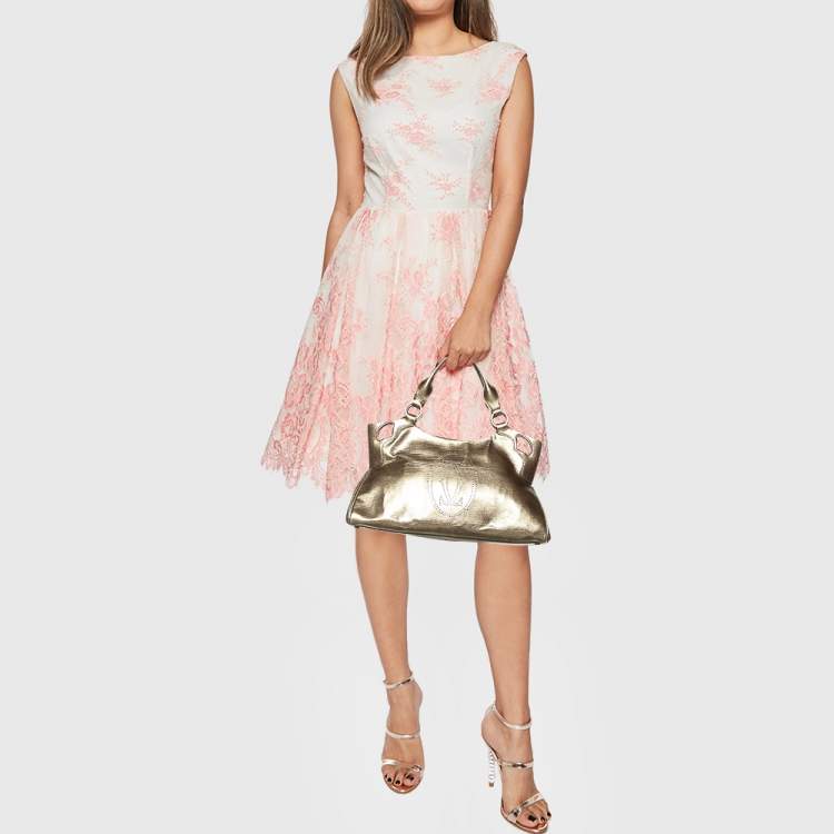 مملوكة مسبقًا Cartier Metallic Gold Leather Marcello de Cartier Shoulder Bag