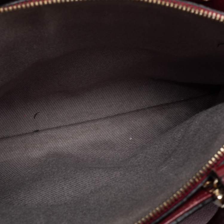 Pre Owned Cartier Red Leather Mini C De Cartier Satchel