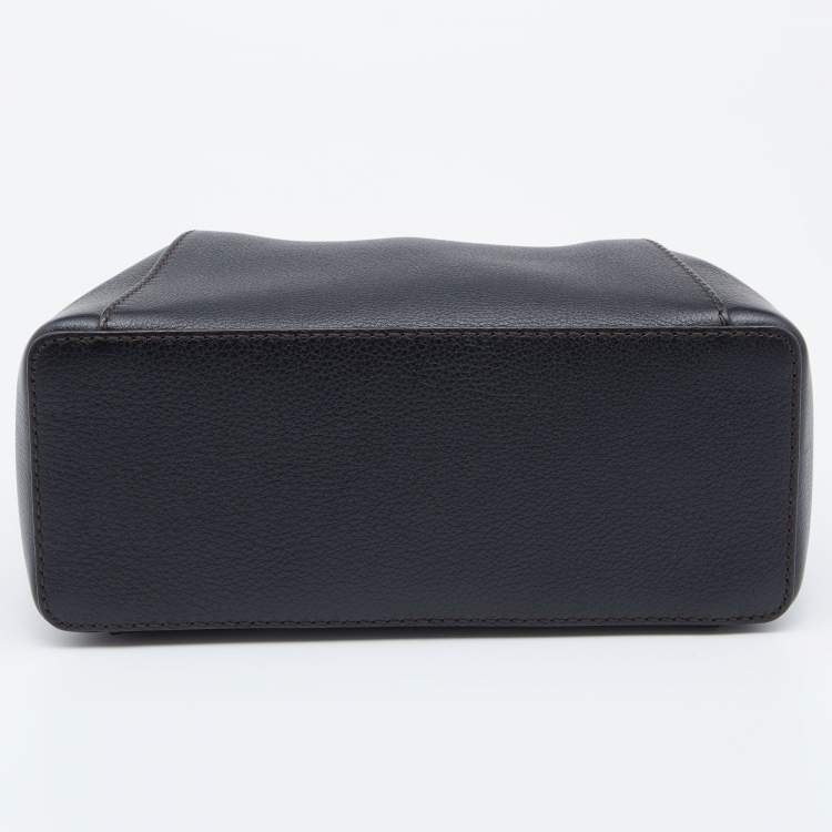 Pre Owned Cartier Black Leather Mini C de Cartier Satchel