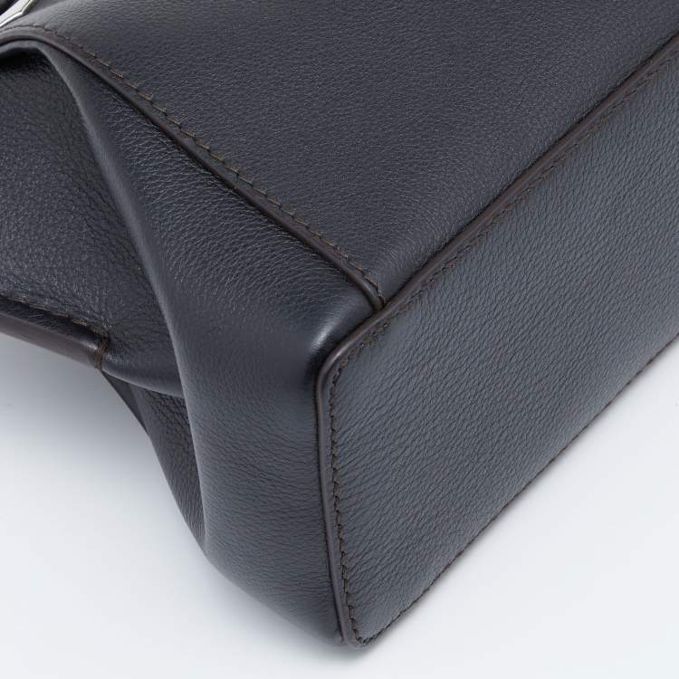 Pre Owned Cartier Black Leather Mini C de Cartier Satchel