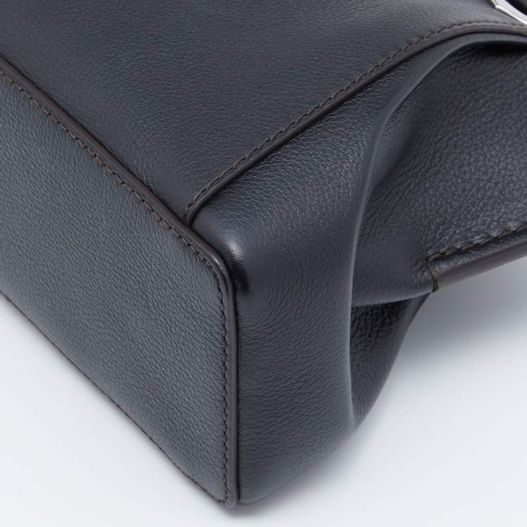 Pre Owned Cartier Black Leather Mini C de Cartier Satchel