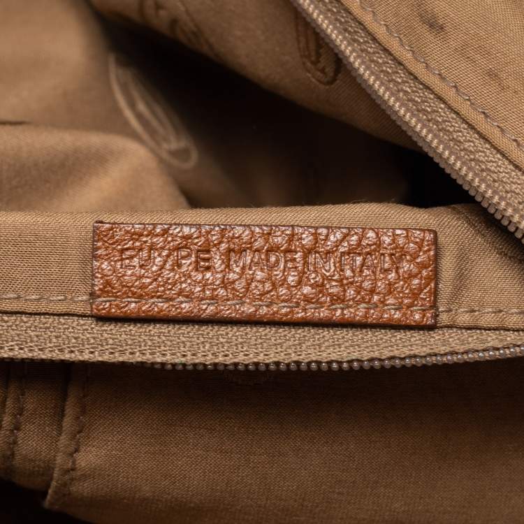 Pre Owned Cartier Brown Leather Marcello De Cartier Shoulder Bag