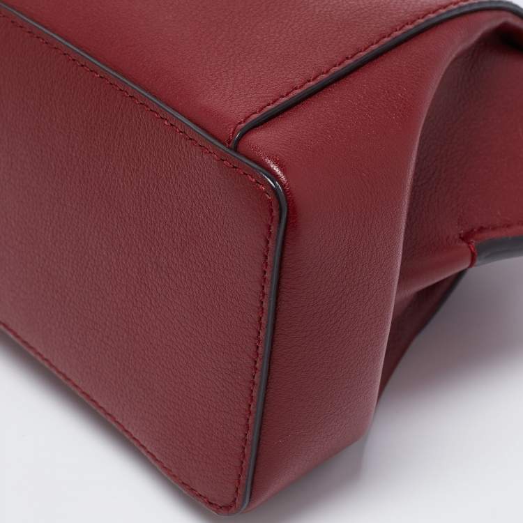 مملوكة مسبقًا Cartier Burgundy Leather C de Cartier Satchel