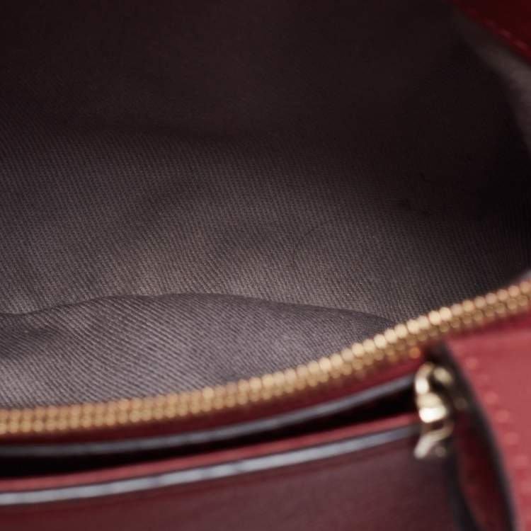 مملوكة مسبقًا Cartier Burgundy Leather C de Cartier Satchel