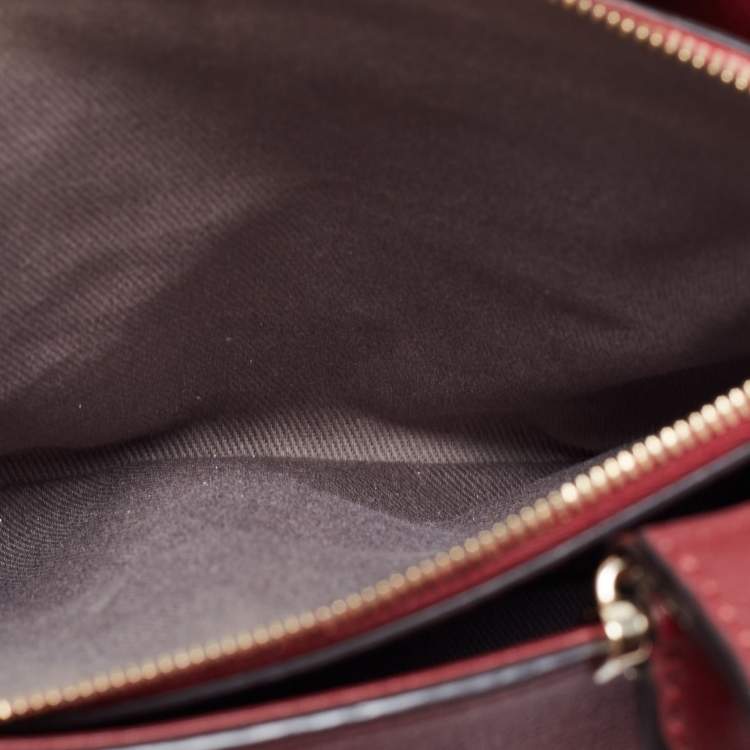 مملوكة مسبقًا Cartier Burgundy Leather C de Cartier Satchel