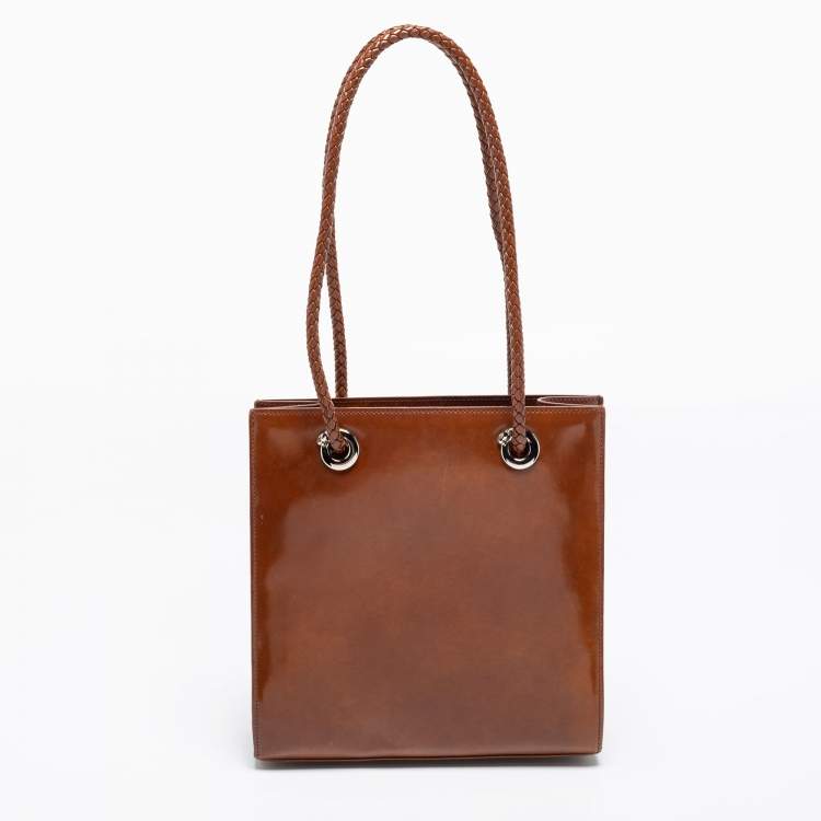 Pre Owned Cartier Brown Leather Tote