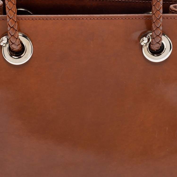 Pre Owned Cartier Brown Leather Tote