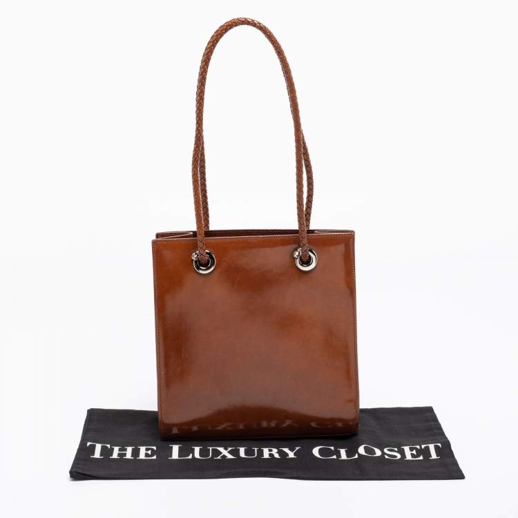 Pre Owned Cartier Brown Leather Tote