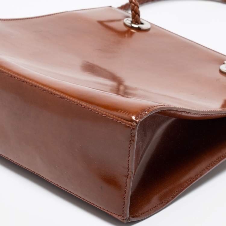 Pre Owned Cartier Brown Leather Tote