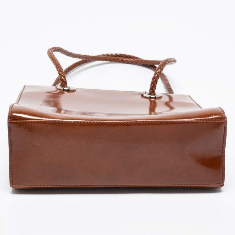 Pre Owned Cartier Brown Leather Tote