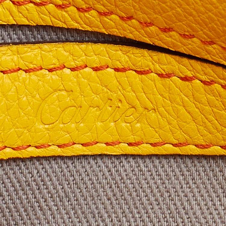 مملوكة مسبقًا Cartier Yellow Leather Mini C De Cartier Satchel