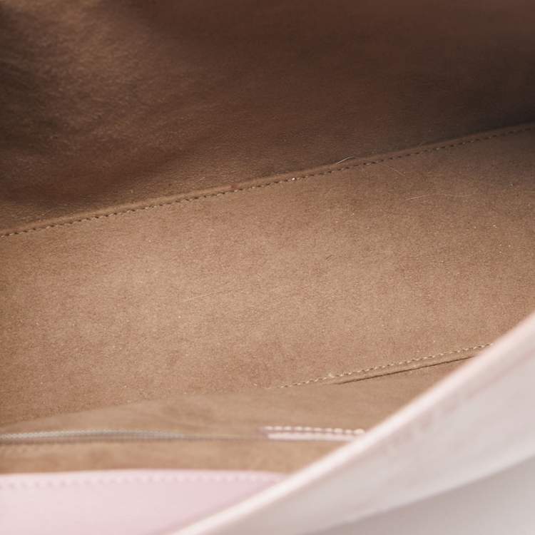 Pre Owned Cartier Pink Leather Happy Birthday Cabochon Flap Bag