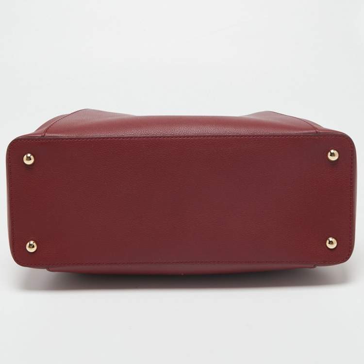 مملوكة مسبقًا Cartier Maroon Leather Medium C De Cartier Satchel