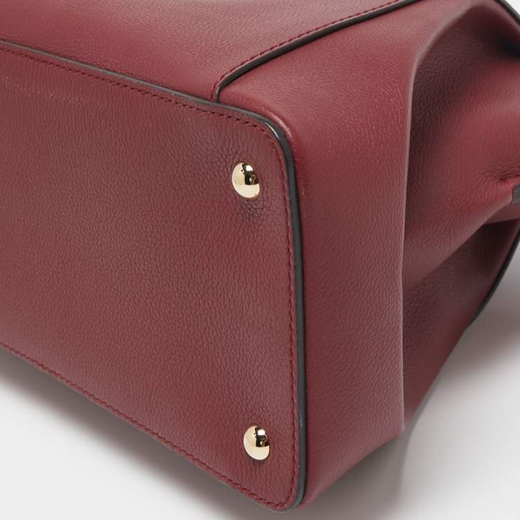 مملوكة مسبقًا Cartier Maroon Leather Medium C De Cartier Satchel