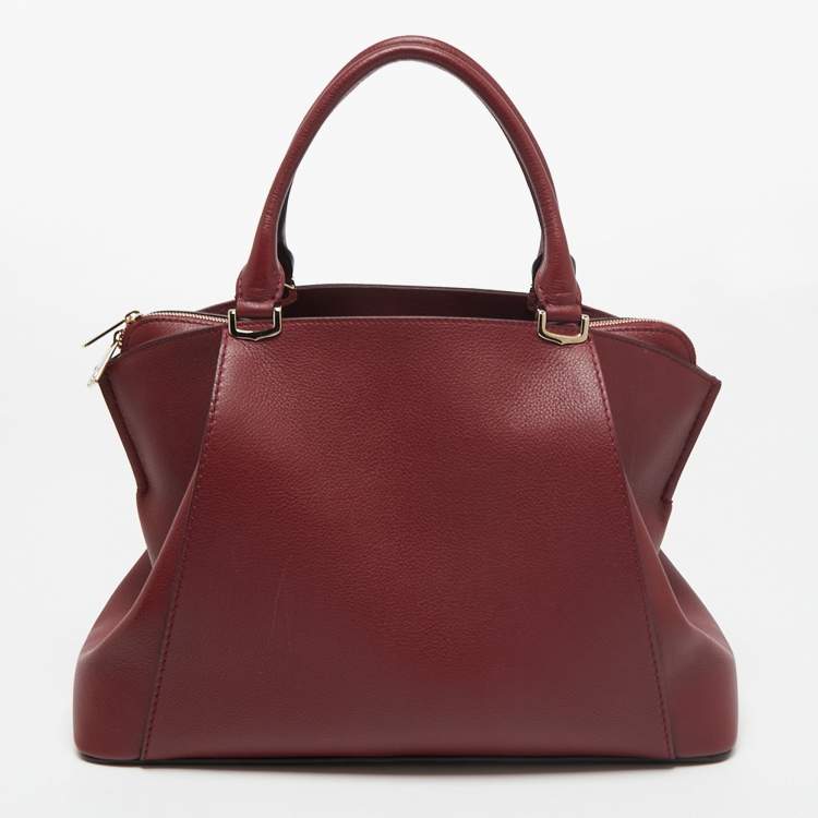 مملوكة مسبقًا Cartier Maroon Leather Medium C De Cartier Satchel