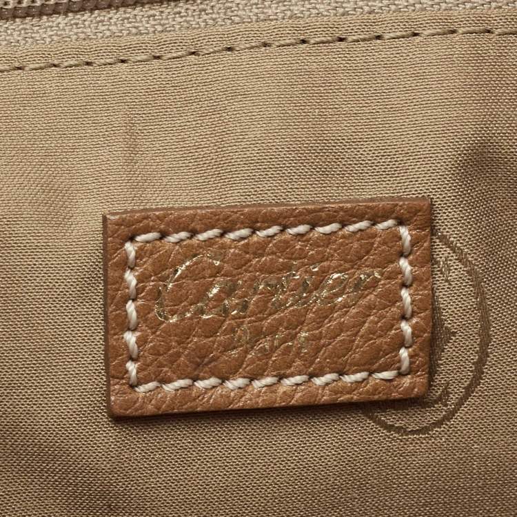 Pre Owned Cartier Brown Leather Medium Marcello de Cartier Bag