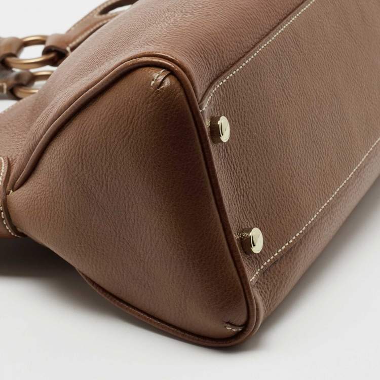 Pre Owned Cartier Brown Leather Medium Marcello de Cartier Bag