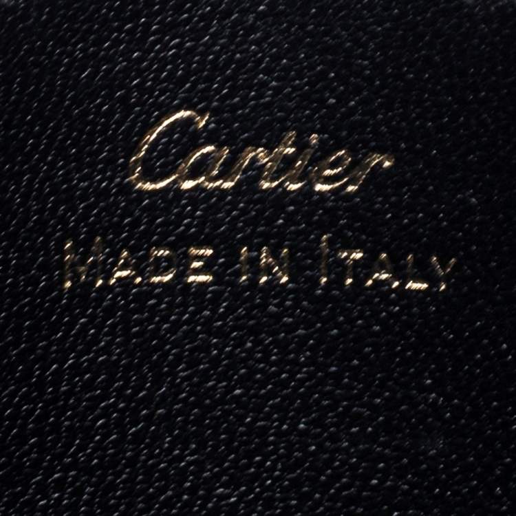 مملوكة مسبقًا Cartier Red Leather Guirlande de Cartier Card Holder