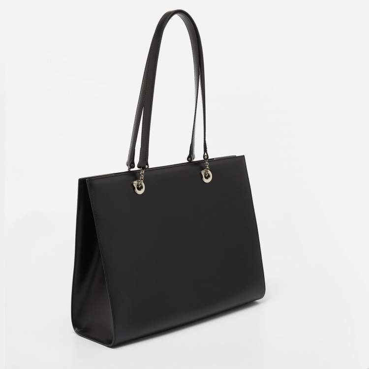 مملوكة مسبقًا Cartier Black Leather Panthere Tote