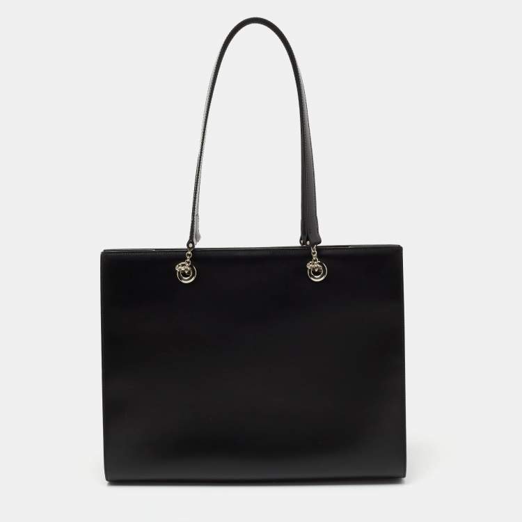 مملوكة مسبقًا Cartier Black Leather Panthere Tote