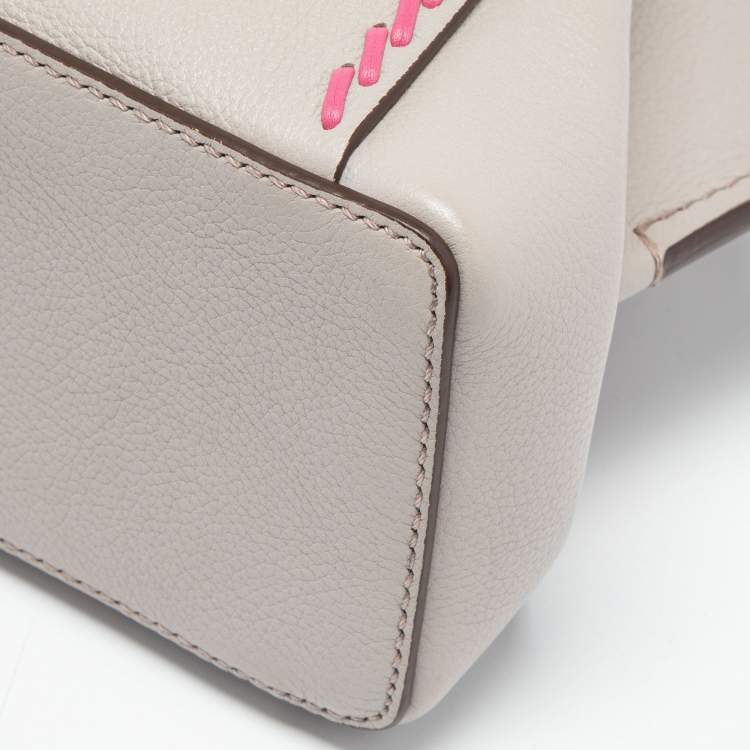 Pre Owned Cartier Dusty Pink Leather Mini Limited Edition C de Cartier Satchel