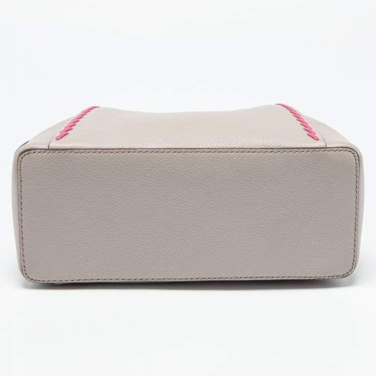Pre Owned Cartier Dusty Pink Leather Mini Limited Edition C de Cartier Satchel