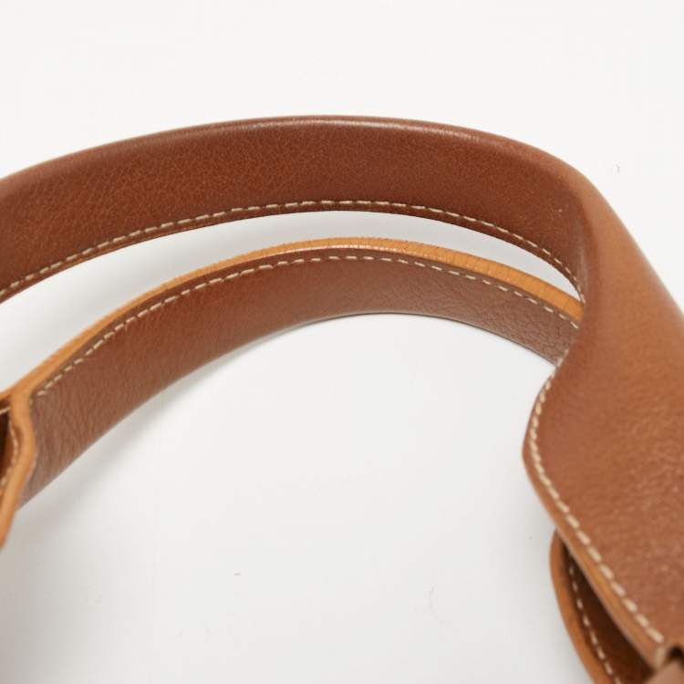 Pre Owned Cartier Brown Leather Medium Marcello de Cartier Bag