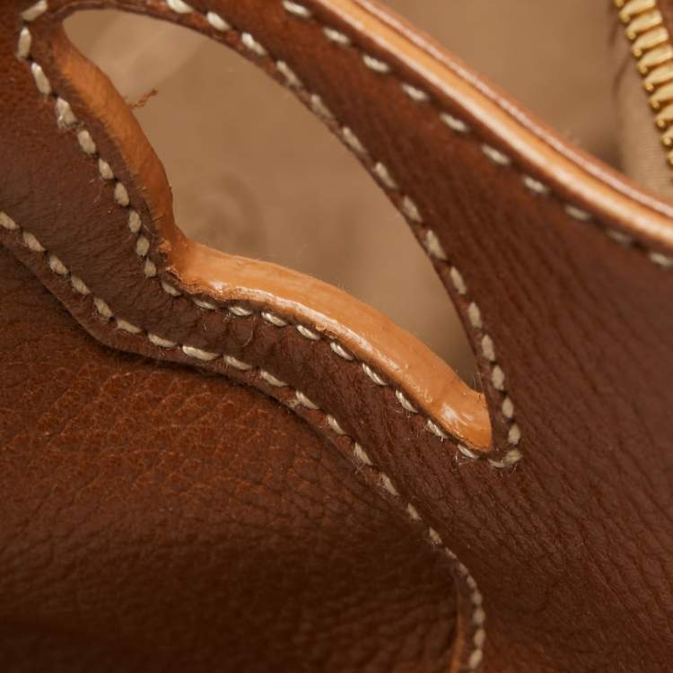 Pre Owned Cartier Brown Leather Medium Marcello de Cartier Bag