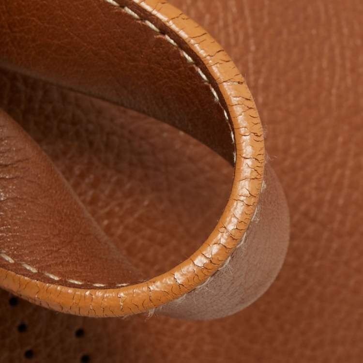Pre Owned Cartier Brown Leather Medium Marcello de Cartier Bag