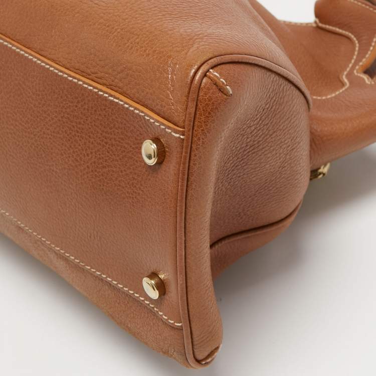 Pre Owned Cartier Brown Leather Medium Marcello de Cartier Bag