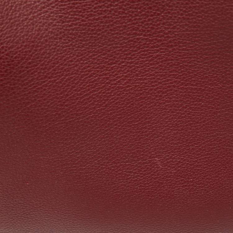 Pre Owned Cartier Red Leather C de Cartier Bag