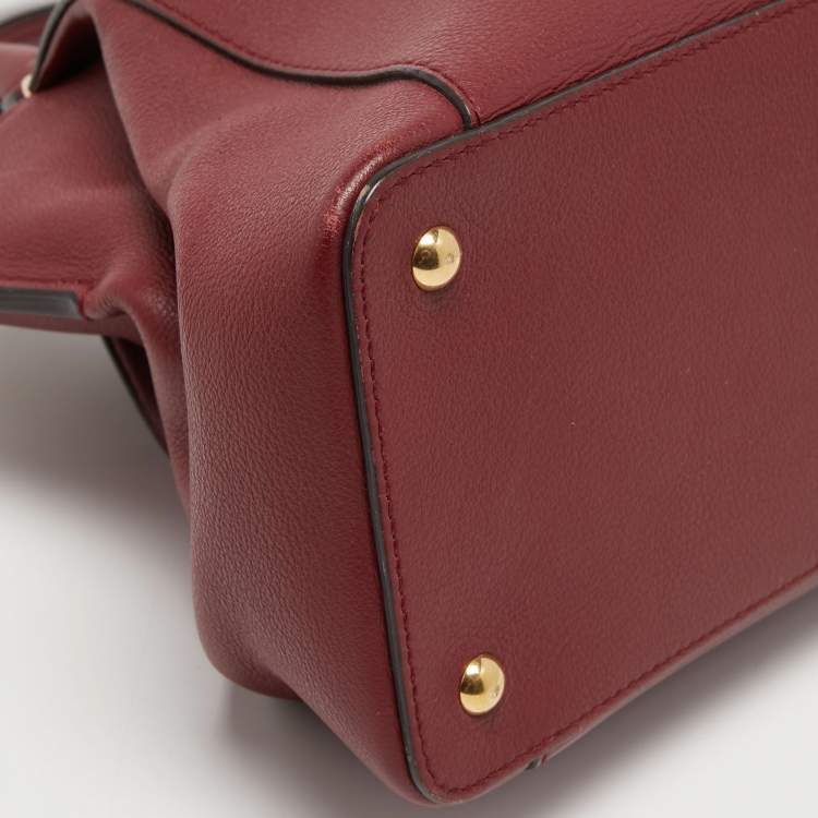 Pre Owned Cartier Red Leather C de Cartier Bag