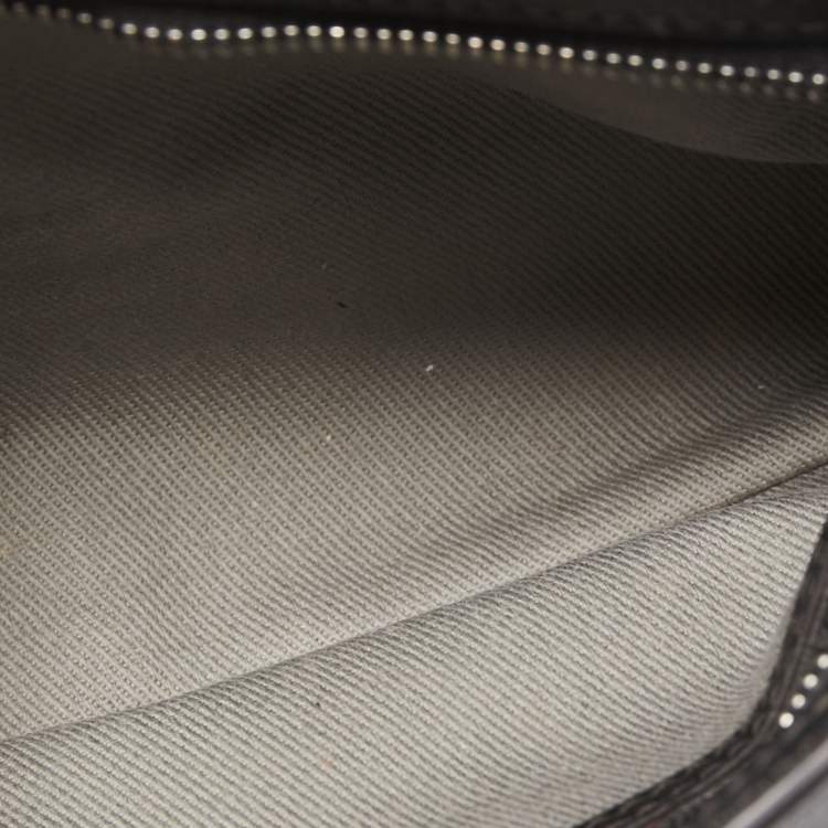 Pre Owned Cartier Black Leather C De Cartier Clutch
