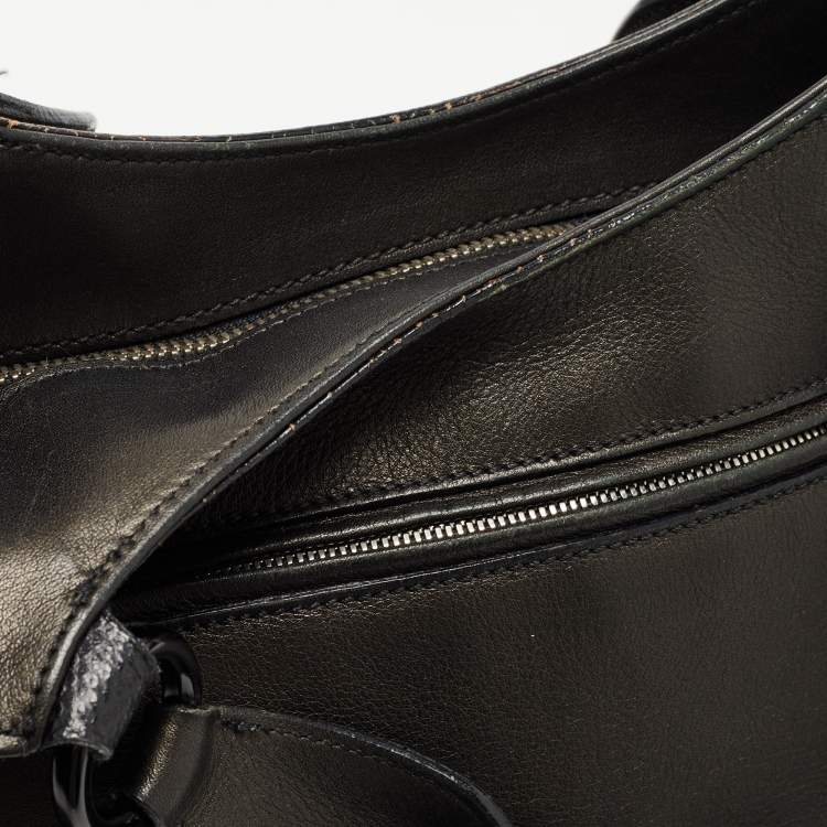 Pre Owned Cartier Black Leather Medium Marcello De Cartier Bag