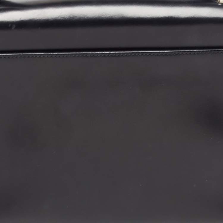 مملوكة مسبقًا Cartier Black Glossy Leather Panthere Shoulder Bag